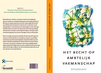 Omslag Het Recht Op Ambtelijk Vakmanschap